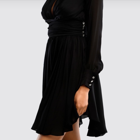 Alexandre Vauthier 100% Silk Featherweight Knee-Length Skirt * NEW * 65% OFF - Picture 3 of 10